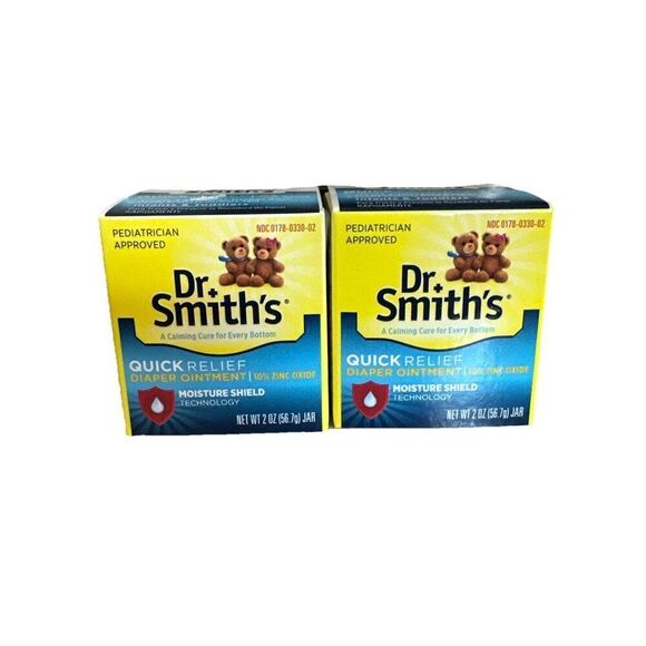 2-Dr. Smith's Zinc Oxide Diaper Rash Ointment Quick Relief 2 oz. - Picture 1 of 1